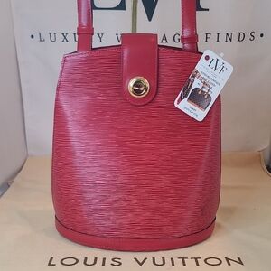 LOUIS VUITTON EPI LEATHER 1994 CLUNY 2 WAY SHOULDER/CROSS BODY BAG RARE